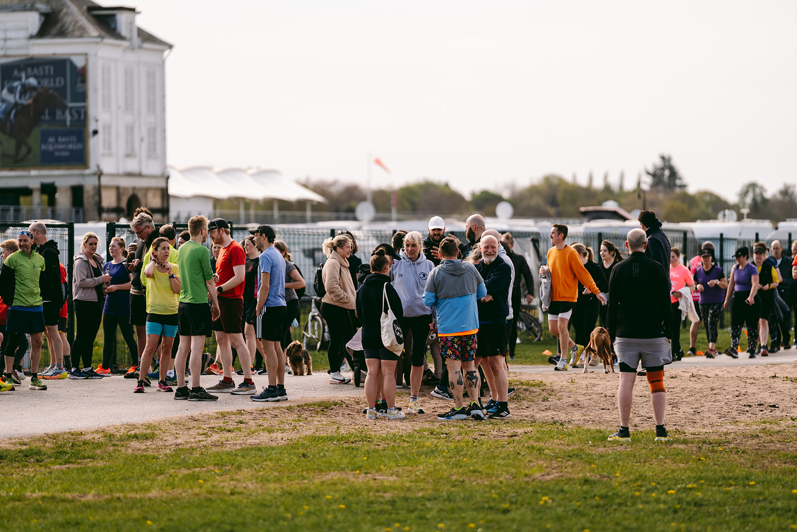 Runners at the 2025 TEWV 10k, York Racecourse.