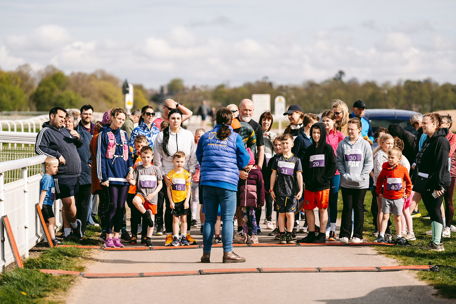 Runners at the 2025 TEWV 10k, York Racecourse.