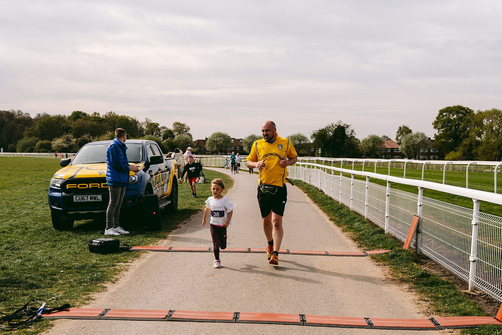 Runners at the 2025 TEWV 10k, York Racecourse.