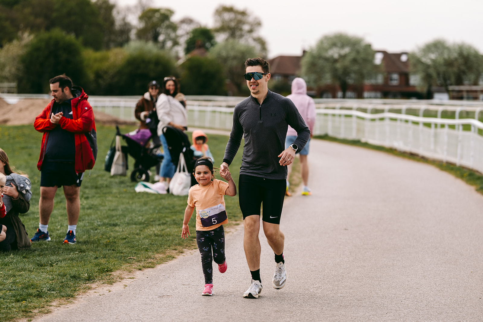 Runners at the 2025 TEWV 10k, York Racecourse.