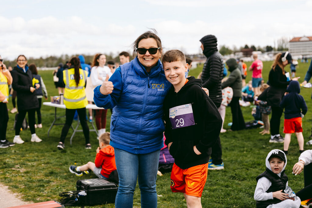 Runners at the 2025 TEWV 10k, York Racecourse.