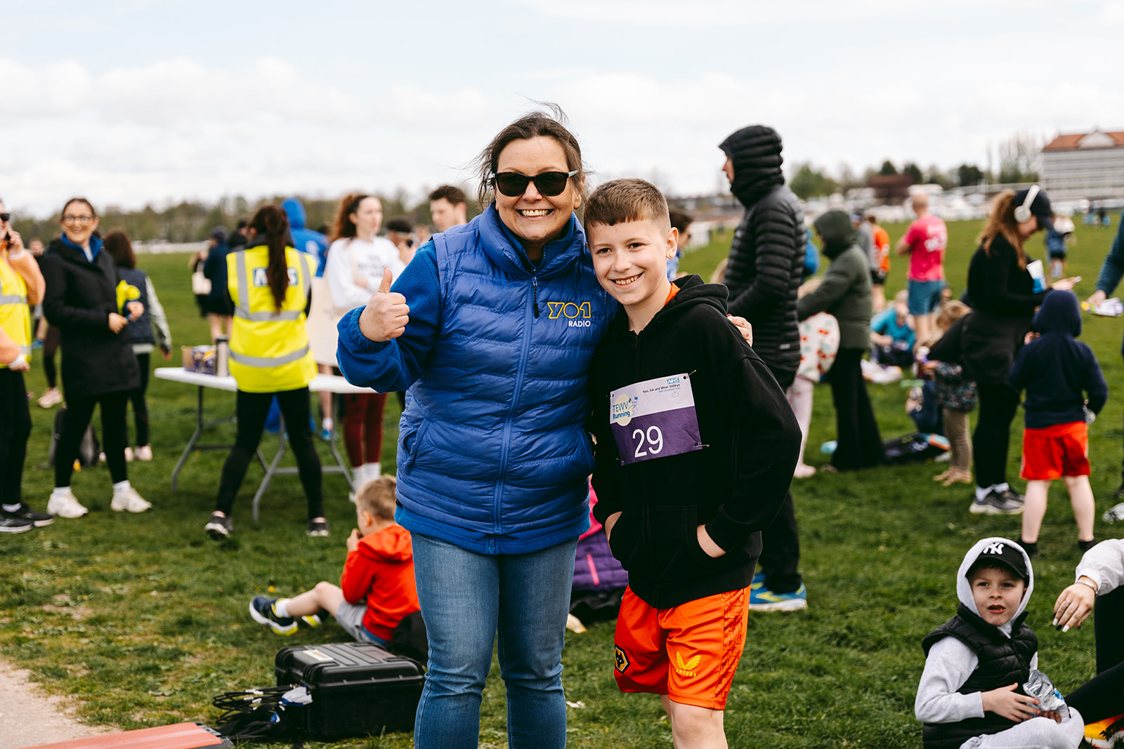 Runners at the 2025 TEWV 10k, York Racecourse.