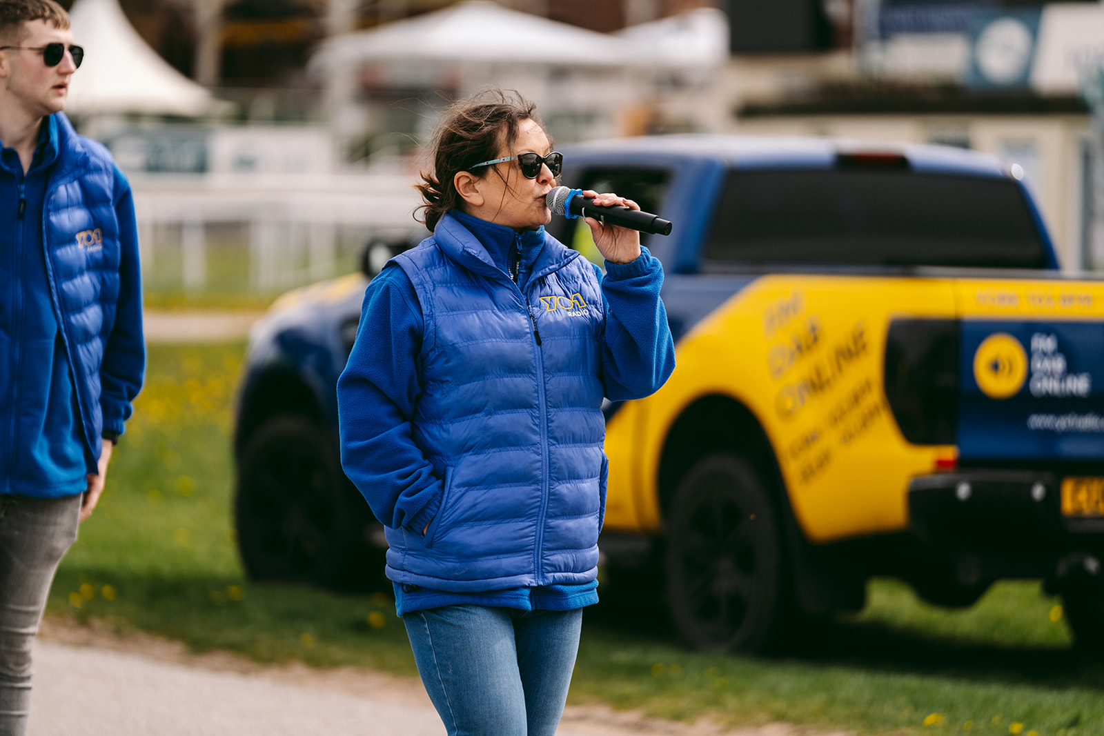 Runners at the 2025 TEWV 10k, York Racecourse.