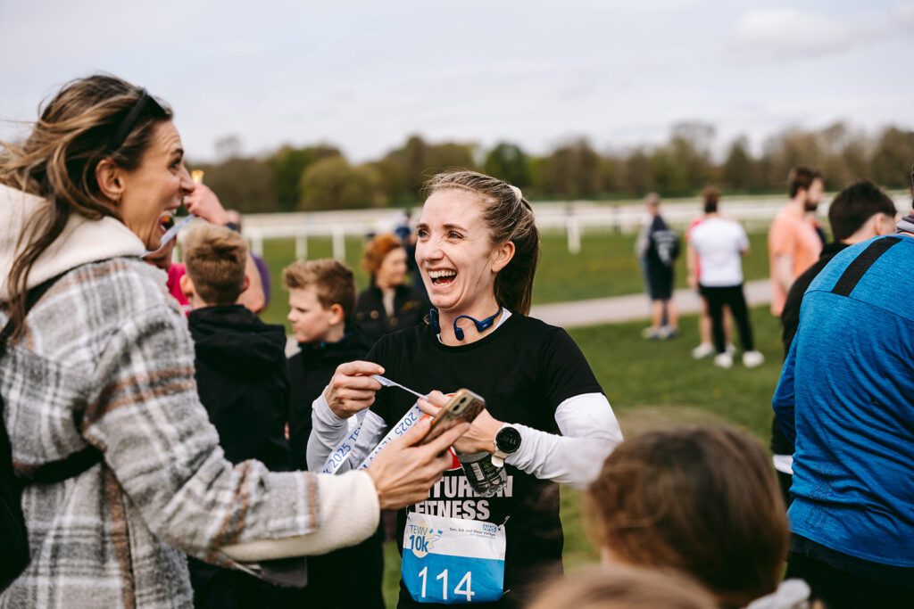 Runners at the 2025 TEWV 10k, York Racecourse.