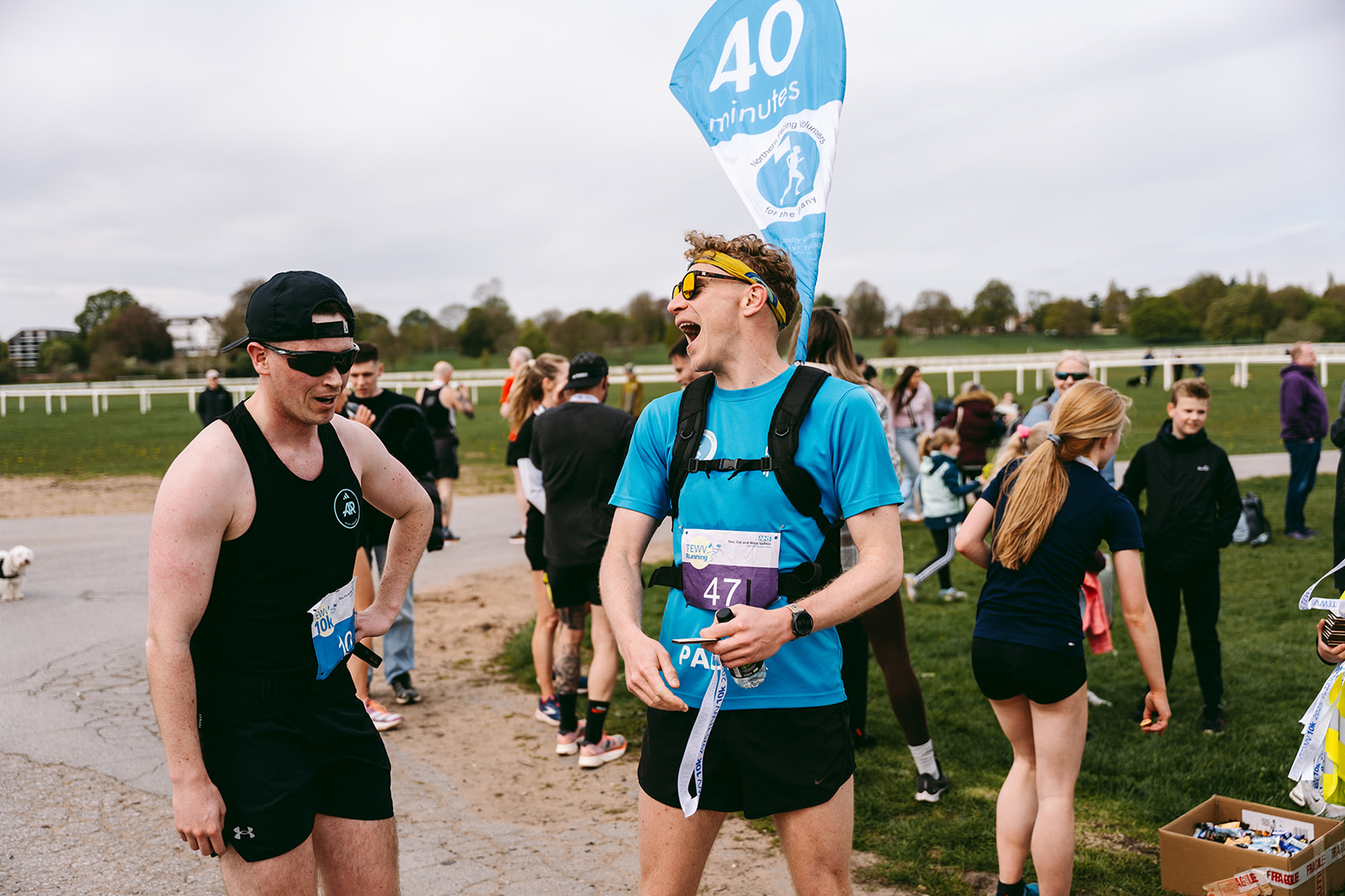 Runners at the 2025 TEWV 10k, York Racecourse.