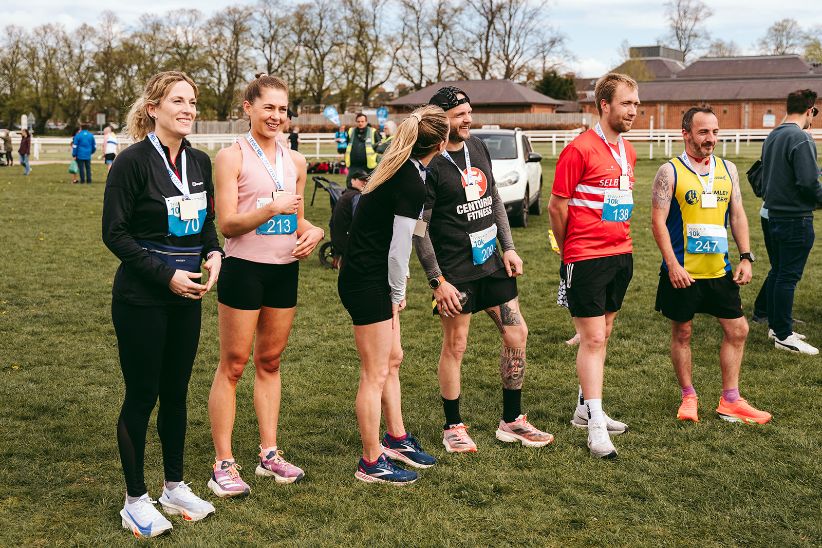 Runners at the 2025 TEWV 10k, York Racecourse.