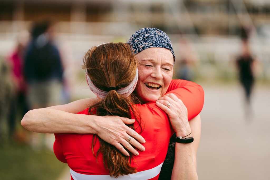 Runners at the 2025 TEWV 10k, York Racecourse.