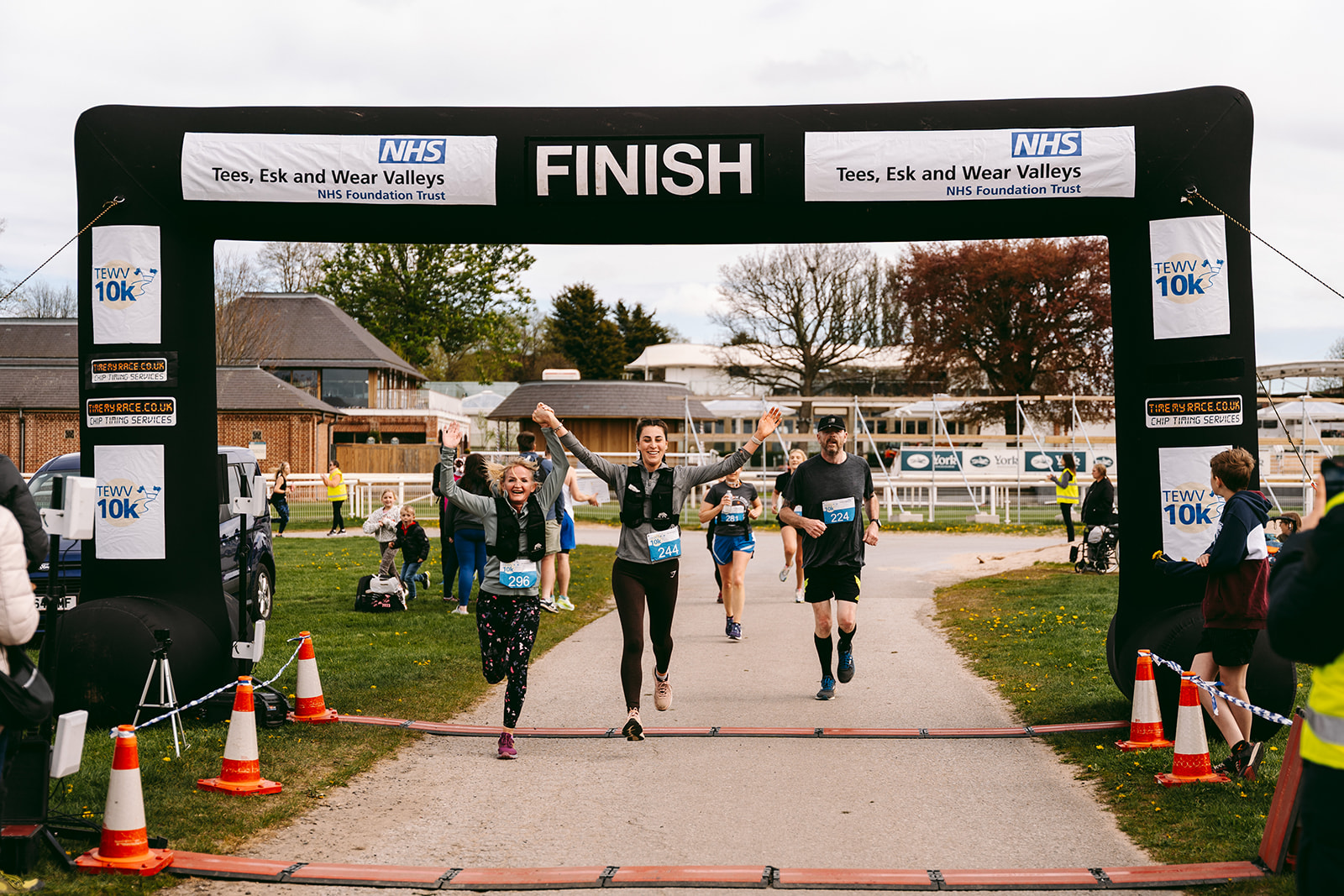 Runners at the 2025 TEWV 10k, York Racecourse.