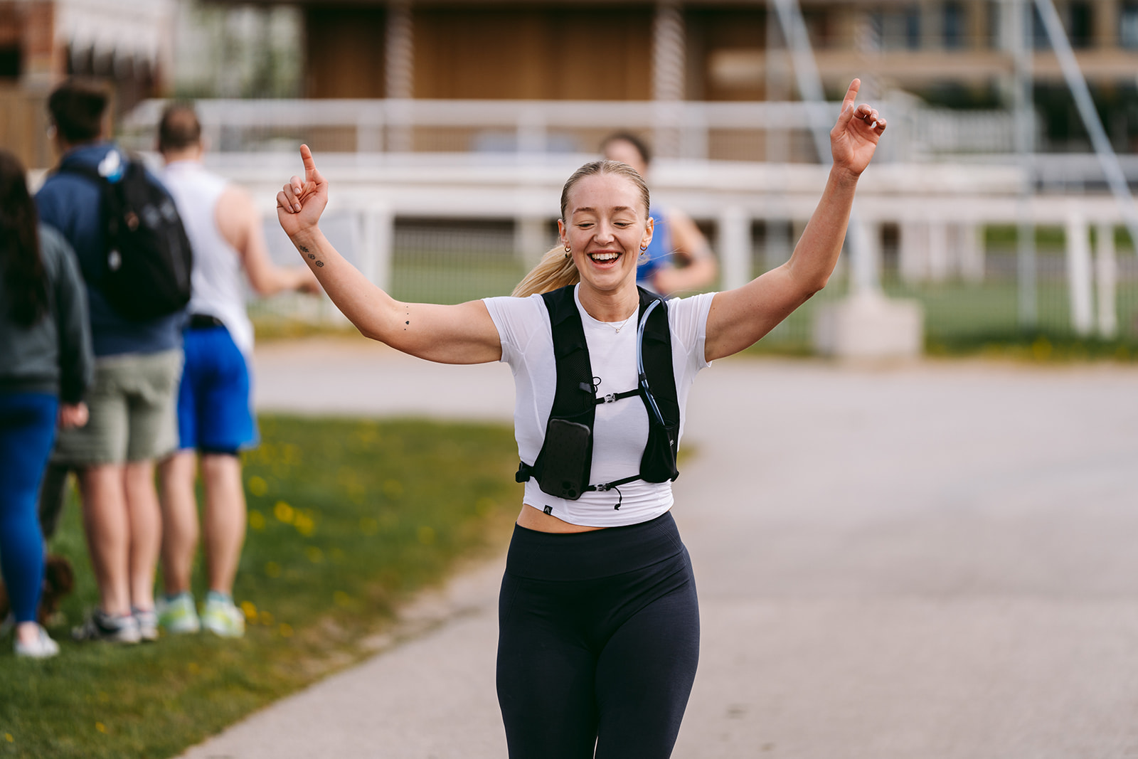 Runners at the 2025 TEWV 10k, York Racecourse.