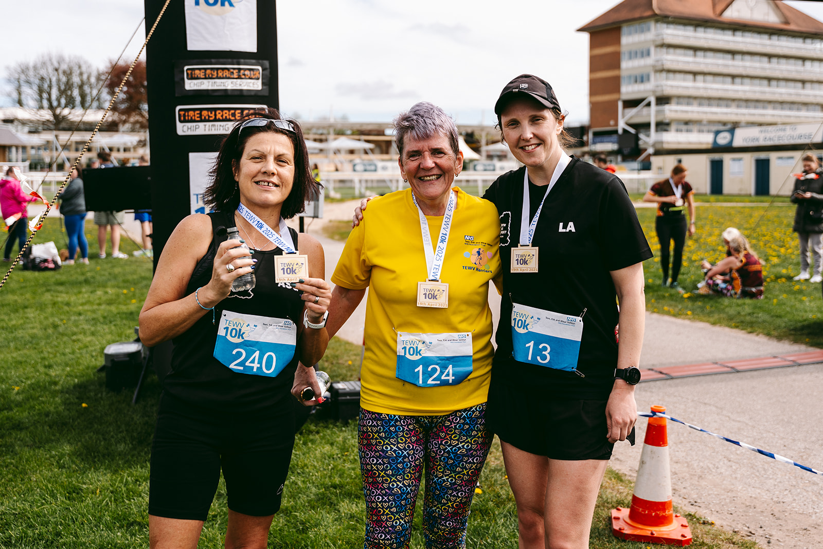 Runners at the 2025 TEWV 10k, York Racecourse.