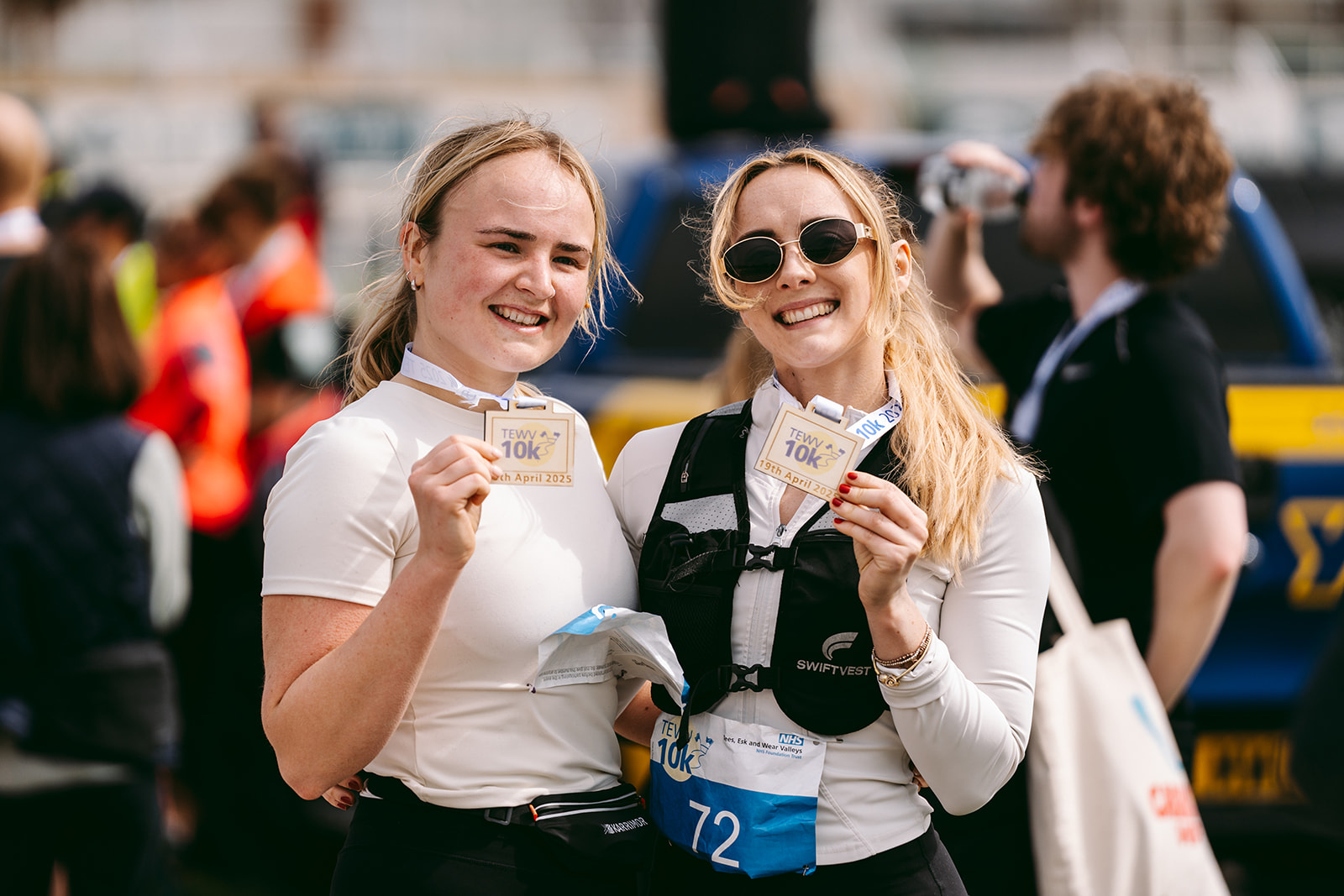 Runners at the 2025 TEWV 10k, York Racecourse.