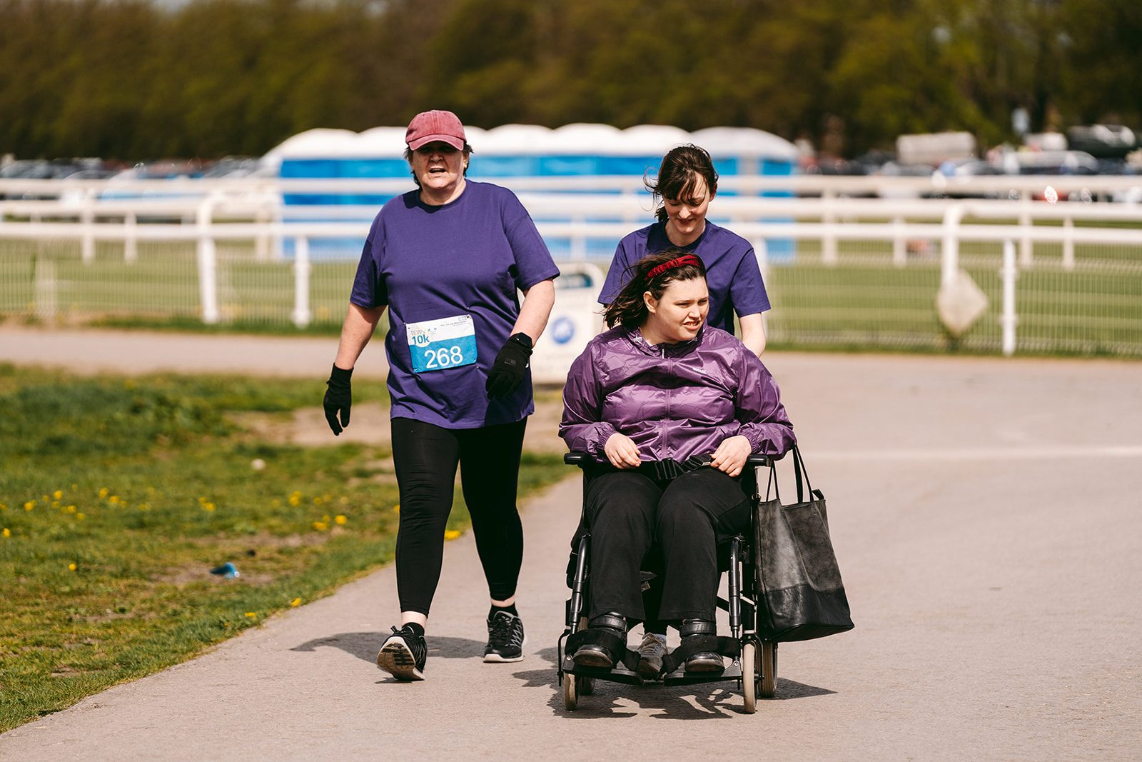 Runners at the 2025 TEWV 10k, York Racecourse.