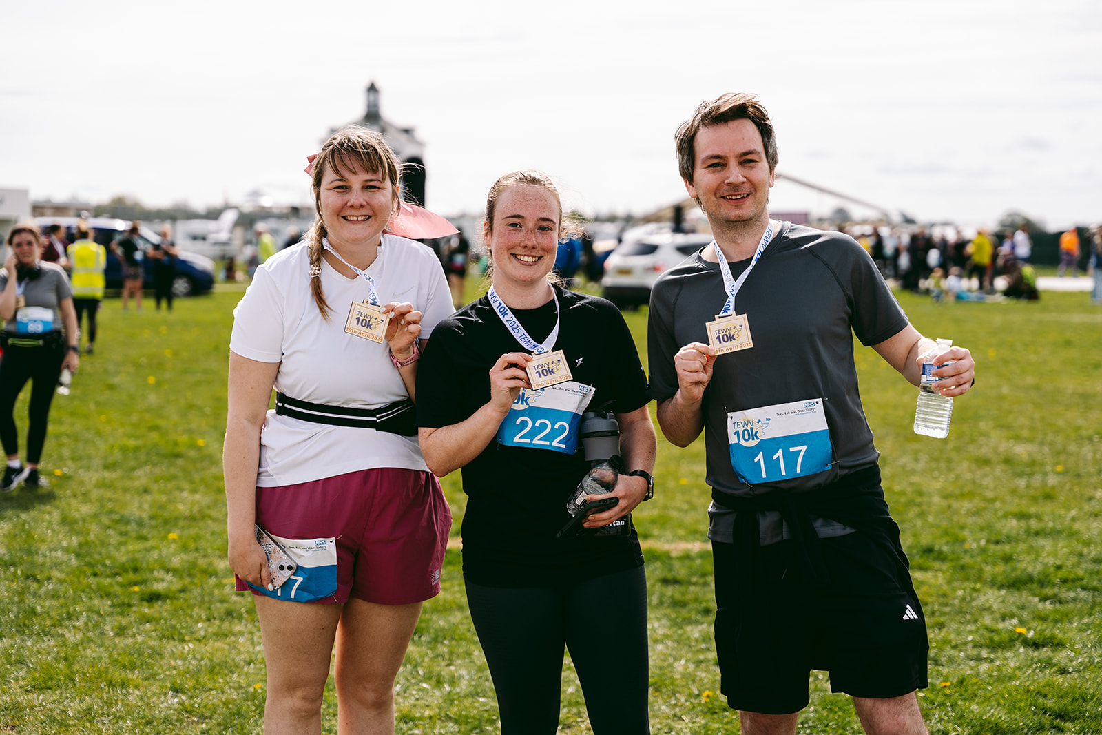 Runners at the 2025 TEWV 10k, York Racecourse.