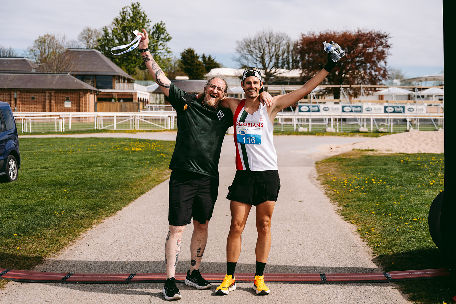 Runners at the 2025 TEWV 10k, York Racecourse.