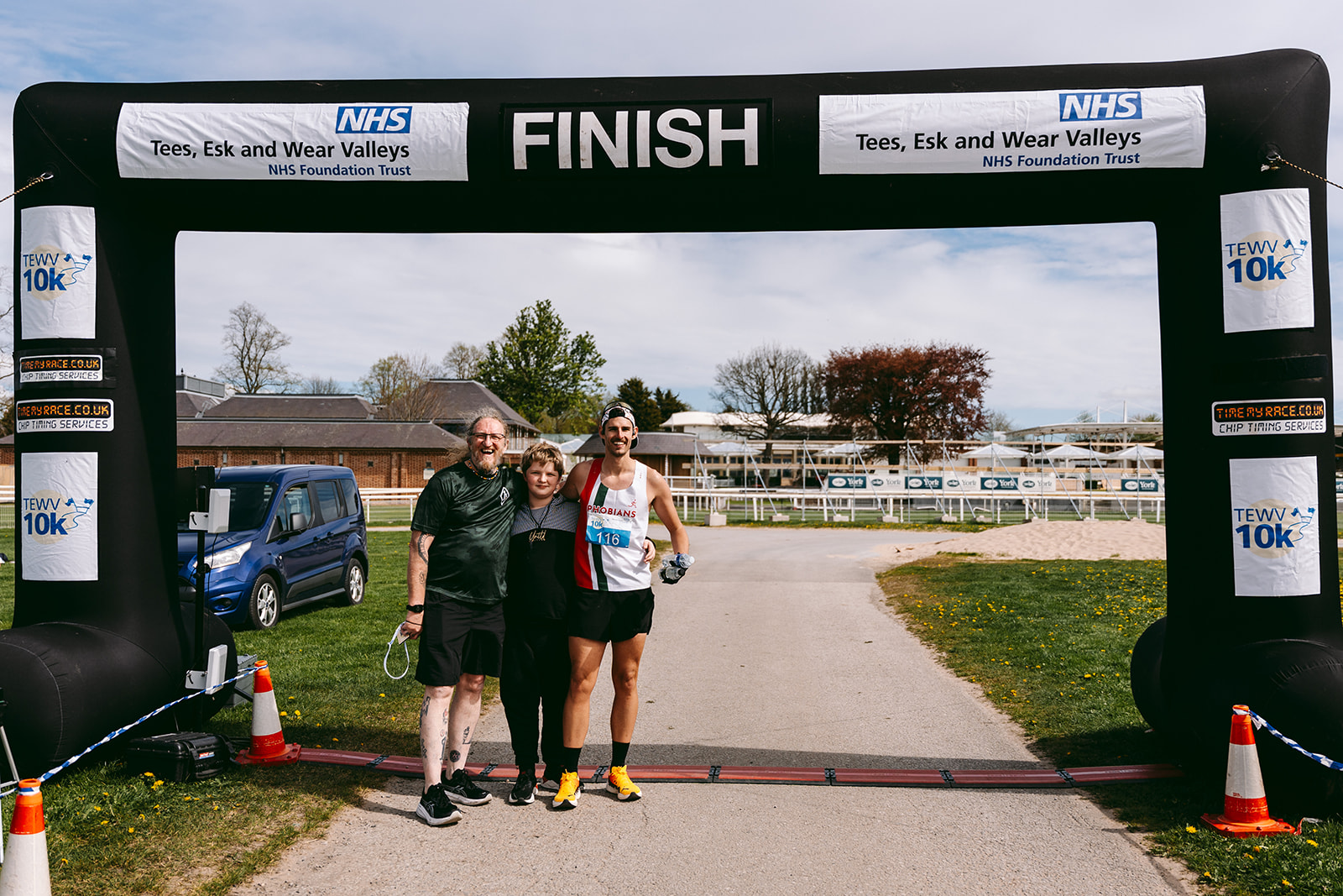 Runners at the 2025 TEWV 10k, York Racecourse.