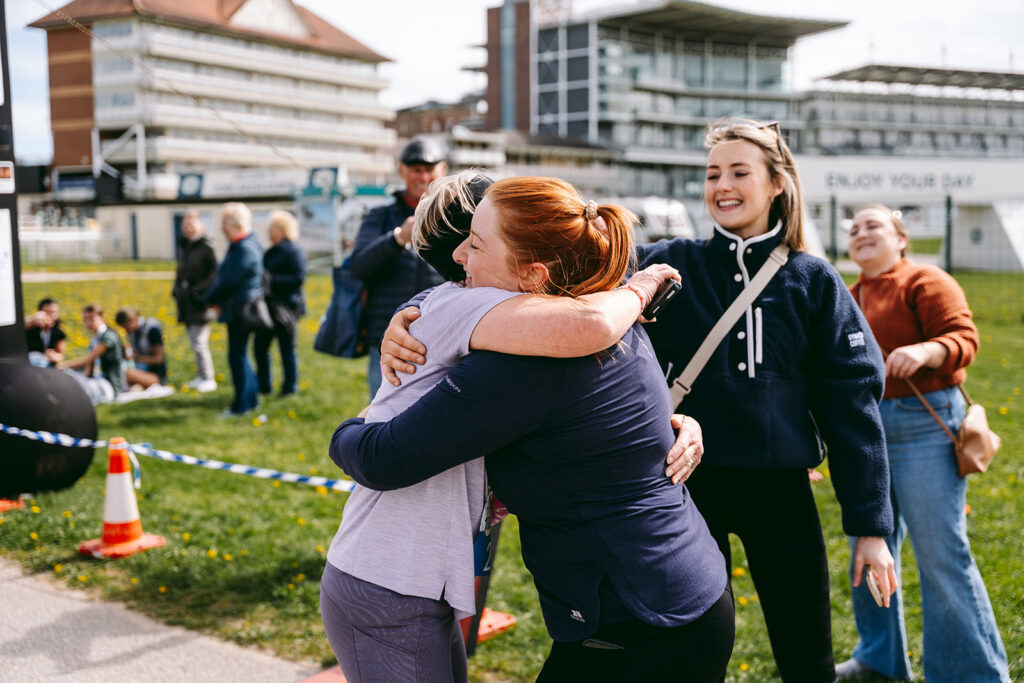 Runners at the 2025 TEWV 10k, York Racecourse.