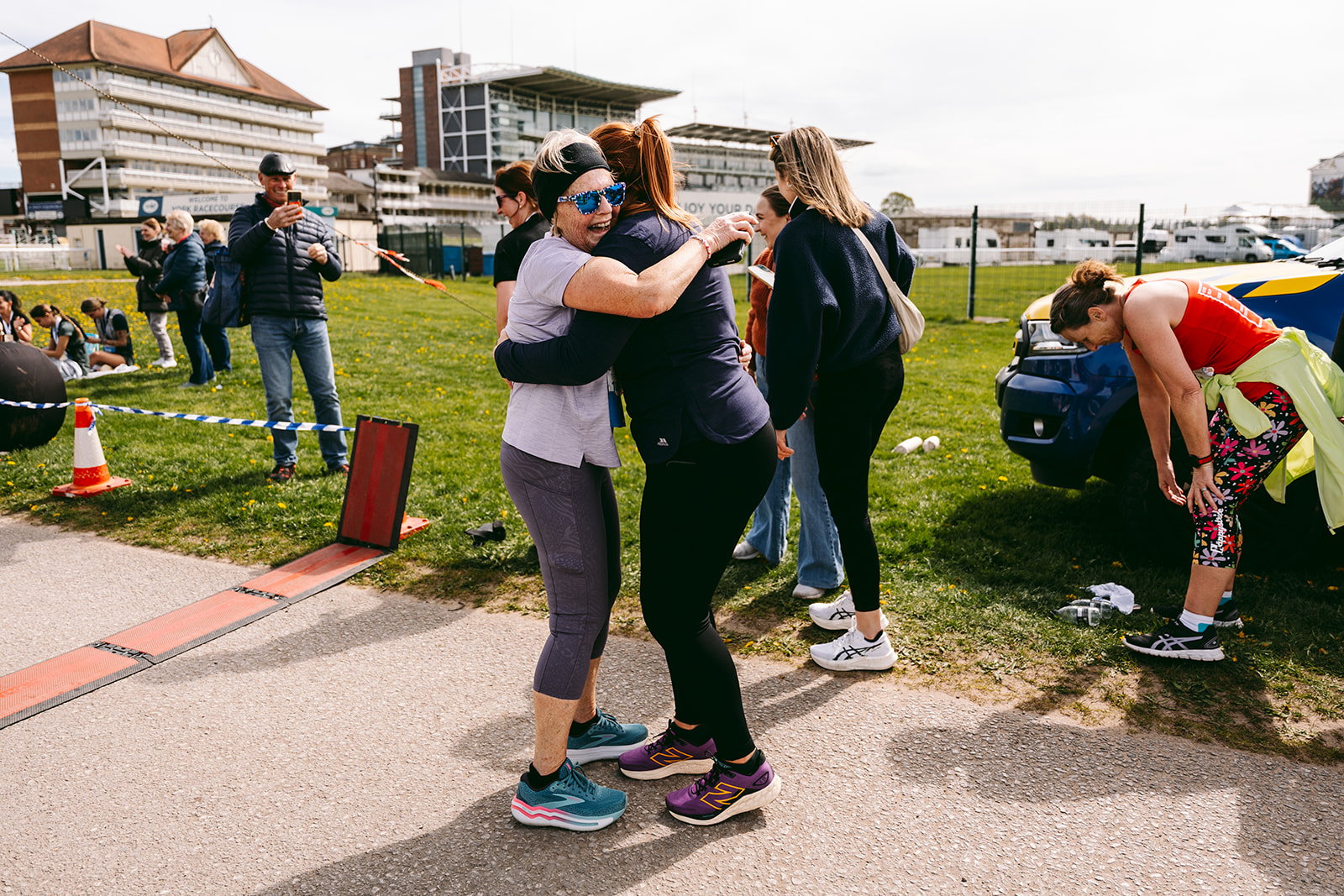 Runners at the 2025 TEWV 10k, York Racecourse.