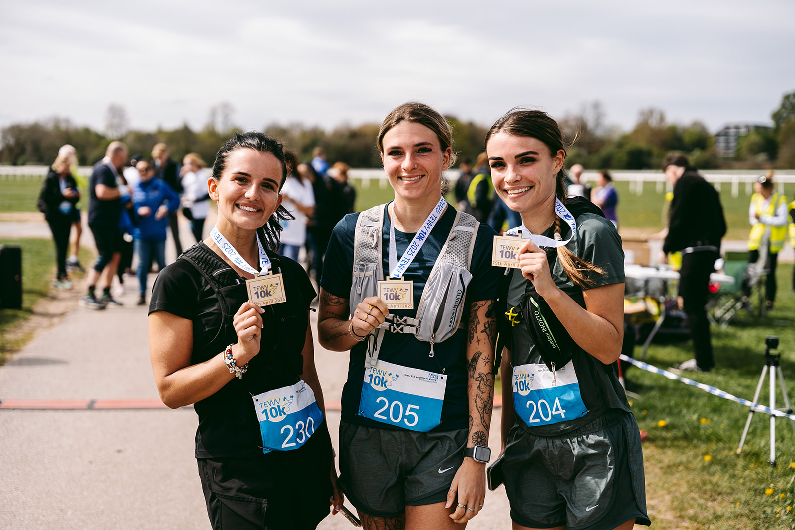 Runners at the 2025 TEWV 10k, York Racecourse.