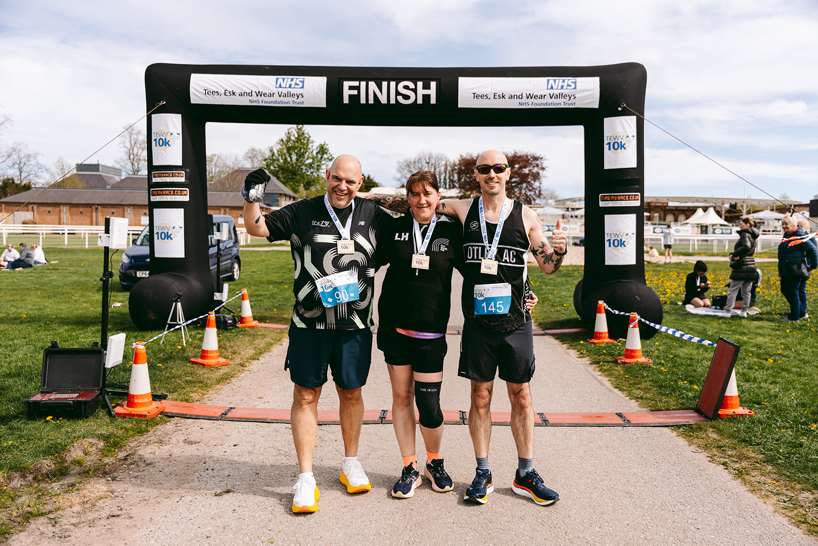 Runners at the 2025 TEWV 10k, York Racecourse.