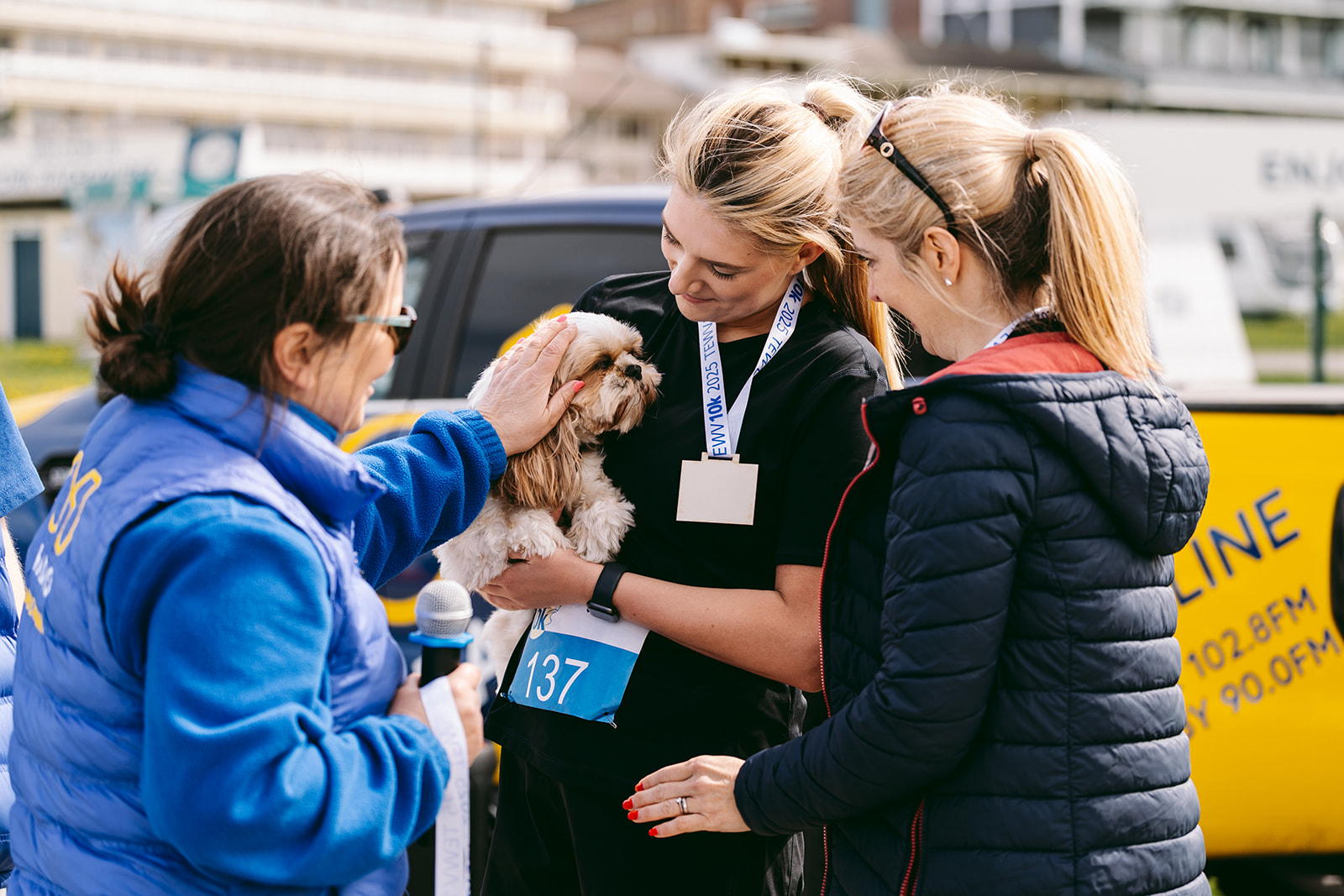 Runners at the 2025 TEWV 10k, York Racecourse.