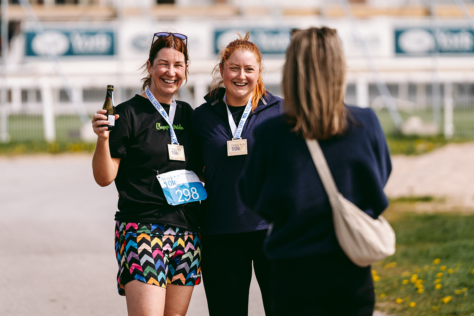 Runners at the 2025 TEWV 10k, York Racecourse.