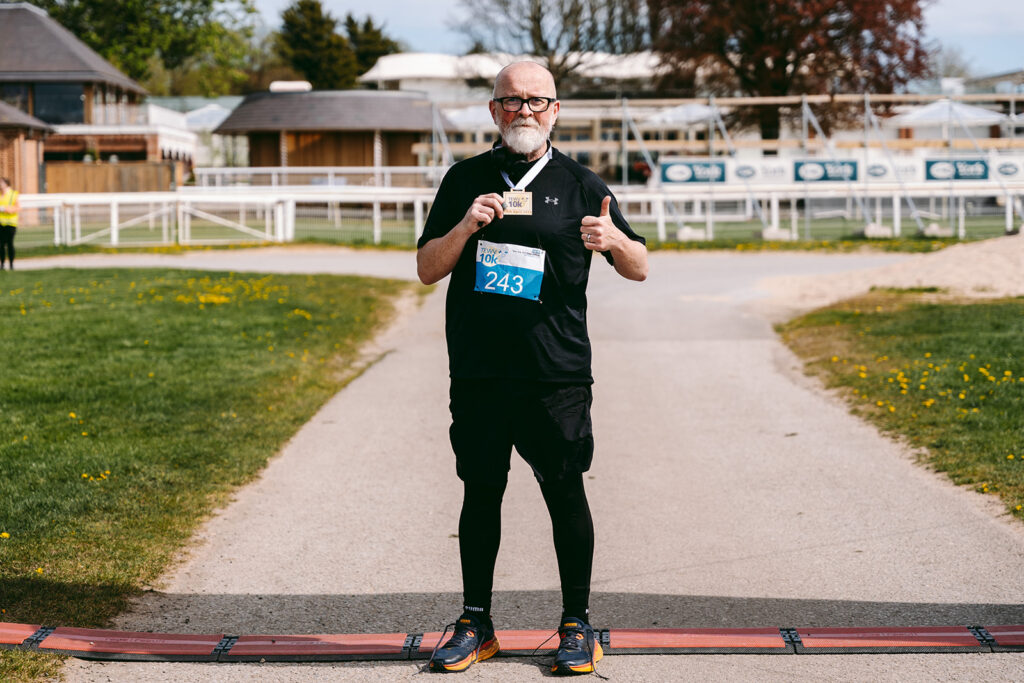 Runners at the 2025 TEWV 10k, York Racecourse.