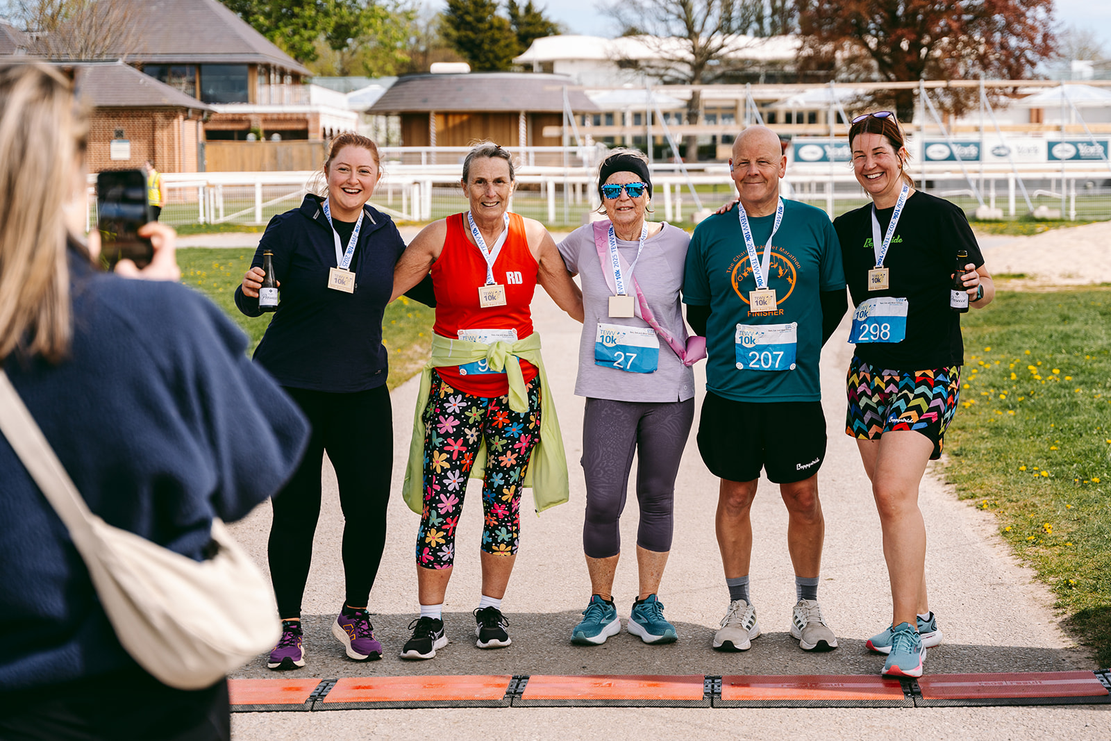 Runners at the 2025 TEWV 10k, York Racecourse.