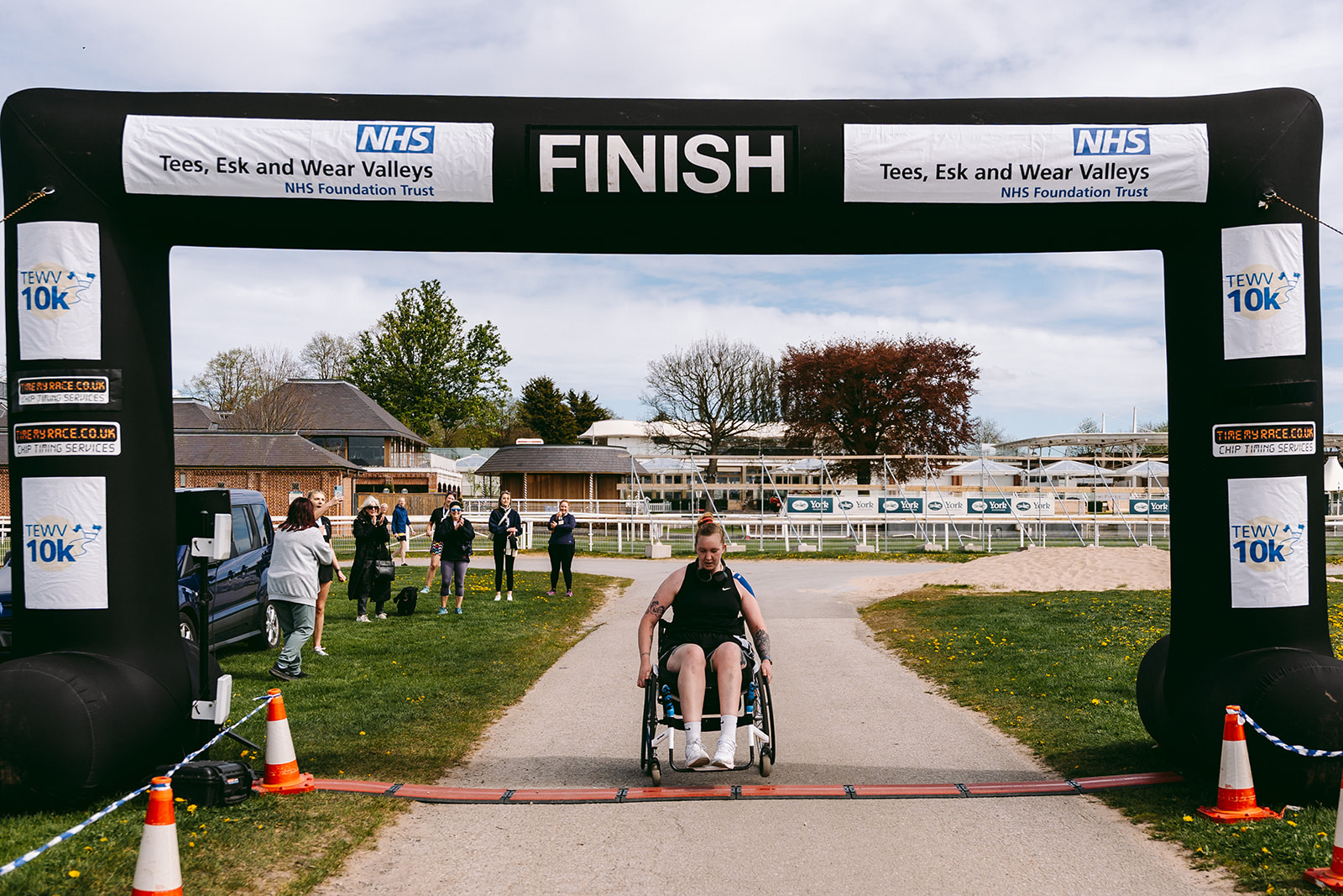 Runners at the 2025 TEWV 10k, York Racecourse.