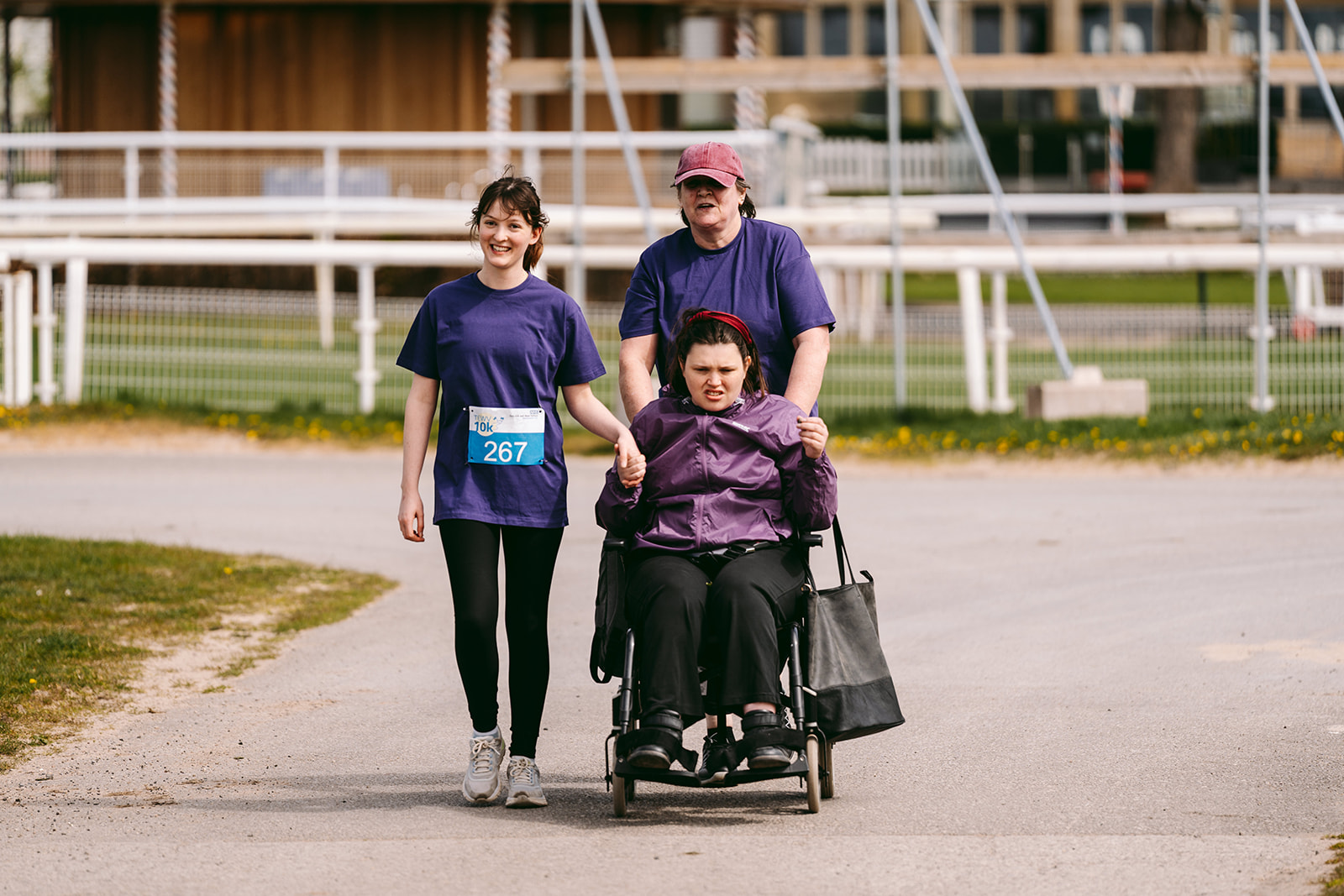 Runners at the 2025 TEWV 10k, York Racecourse.