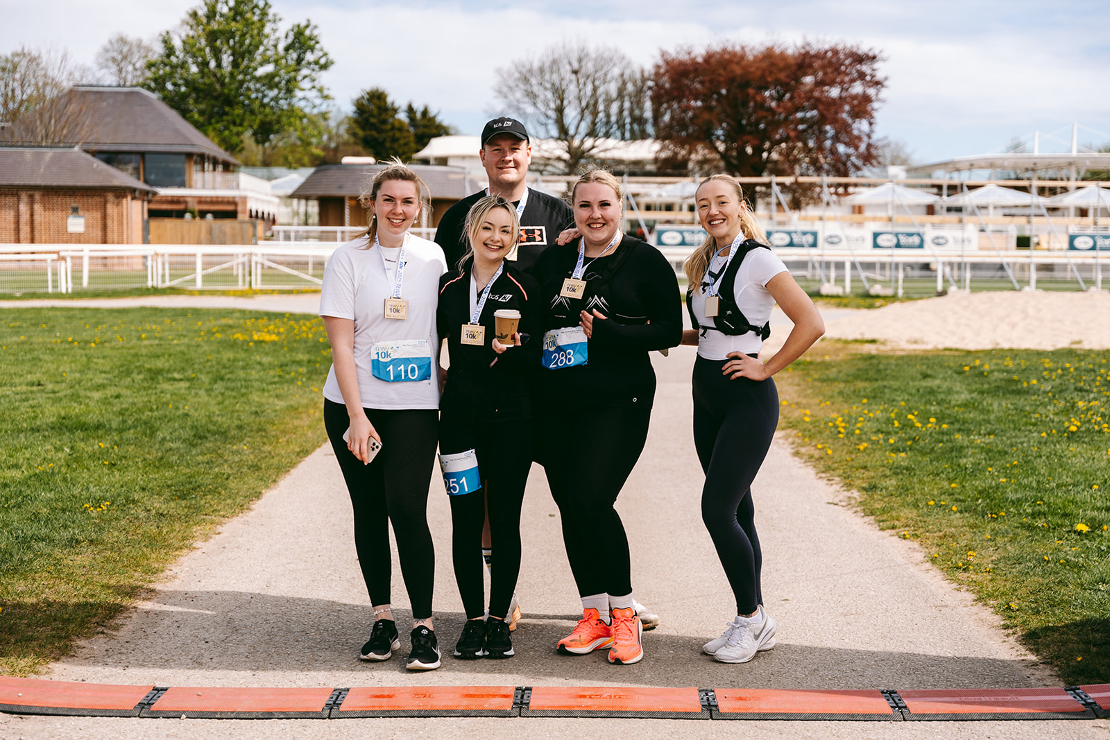 Runners at the 2025 TEWV 10k, York Racecourse.