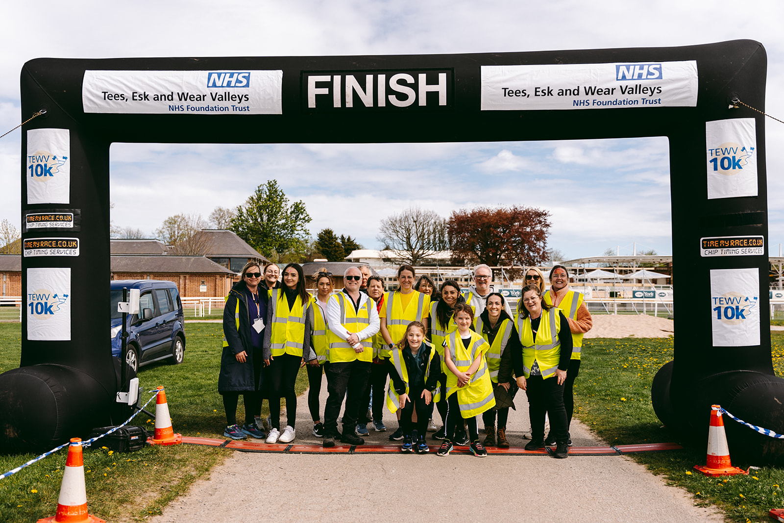 Runners at the 2025 TEWV 10k, York Racecourse.