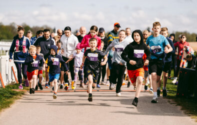 Runners at the 2025 TEWV 10k, York Racecourse.