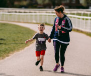 Runners at the 2025 TEWV 10k, York Racecourse.