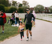 Runners at the 2025 TEWV 10k, York Racecourse.