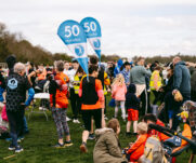 Runners at the 2025 TEWV 10k, York Racecourse.