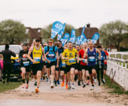 Runners at the 2025 TEWV 10k, York Racecourse.