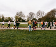 Runners at the 2025 TEWV 10k, York Racecourse.