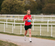 Runners at the 2025 TEWV 10k, York Racecourse.