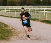 Runners at the 2025 TEWV 10k, York Racecourse.