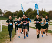 Runners at the 2025 TEWV 10k, York Racecourse.