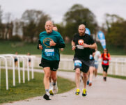 Runners at the 2025 TEWV 10k, York Racecourse.
