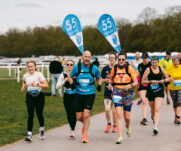 Runners at the 2025 TEWV 10k, York Racecourse.