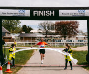 Runners at the 2025 TEWV 10k, York Racecourse.