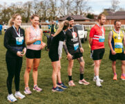 Runners at the 2025 TEWV 10k, York Racecourse.