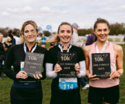 Runners at the 2025 TEWV 10k, York Racecourse.
