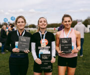 Runners at the 2025 TEWV 10k, York Racecourse.
