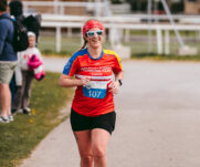 Runners at the 2025 TEWV 10k, York Racecourse.
