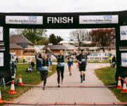 Runners at the 2025 TEWV 10k, York Racecourse.