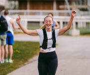 Runners at the 2025 TEWV 10k, York Racecourse.