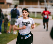 Runners at the 2025 TEWV 10k, York Racecourse.